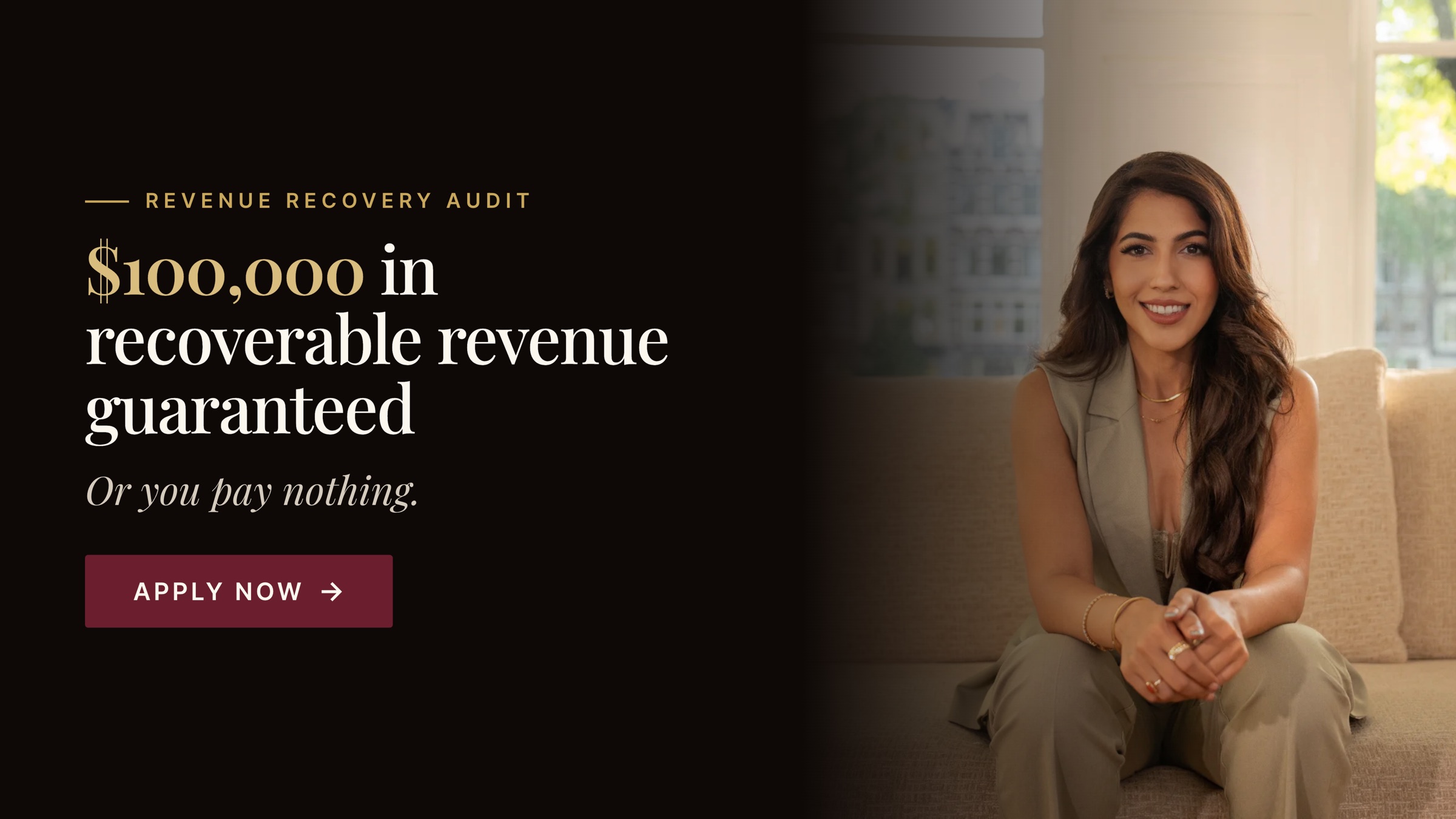 Revenue Recovery Audit — $100,000 in recoverable revenue guaranteed, or you pay nothing.